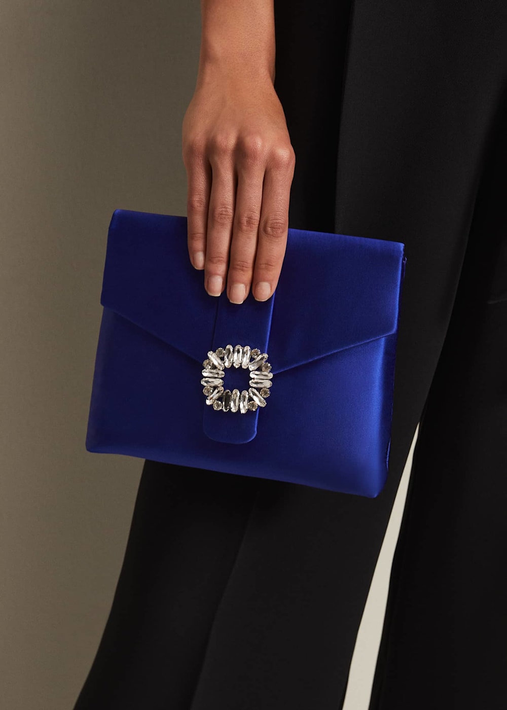 Royal blue clutch bag best sale