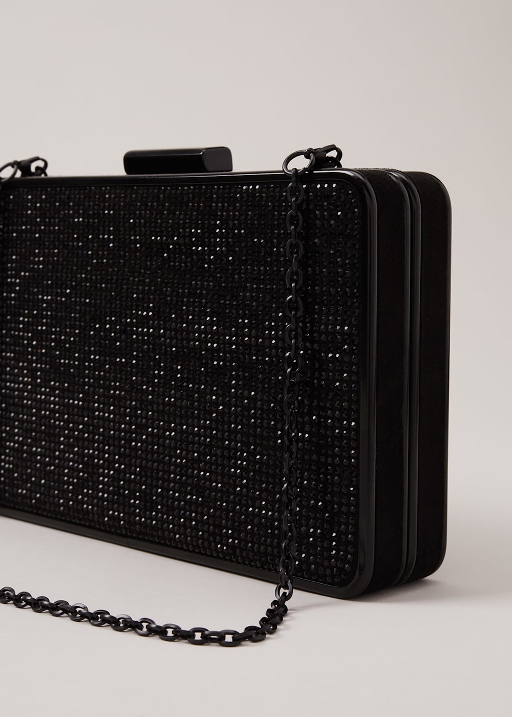Silver Sparkly Clutch Bag | Phase Eight ROW |