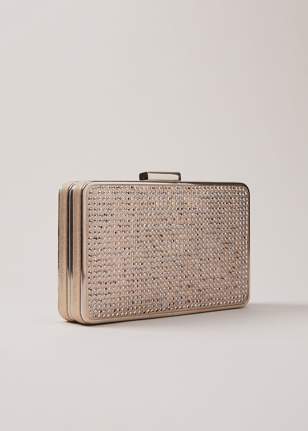 Silver Sparkly Clutch Bag Phase Eight ROW