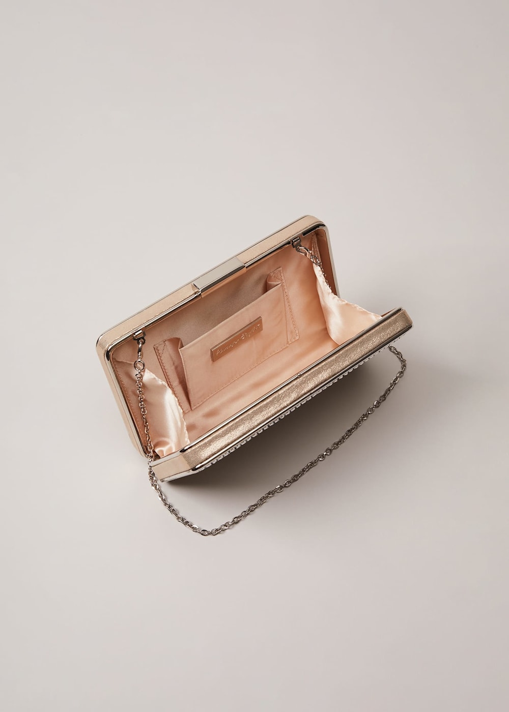 Pewter sparkle clutch bag 2025