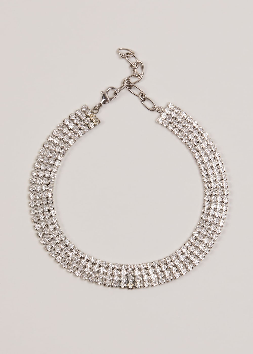 Sparkly choker necklace top
