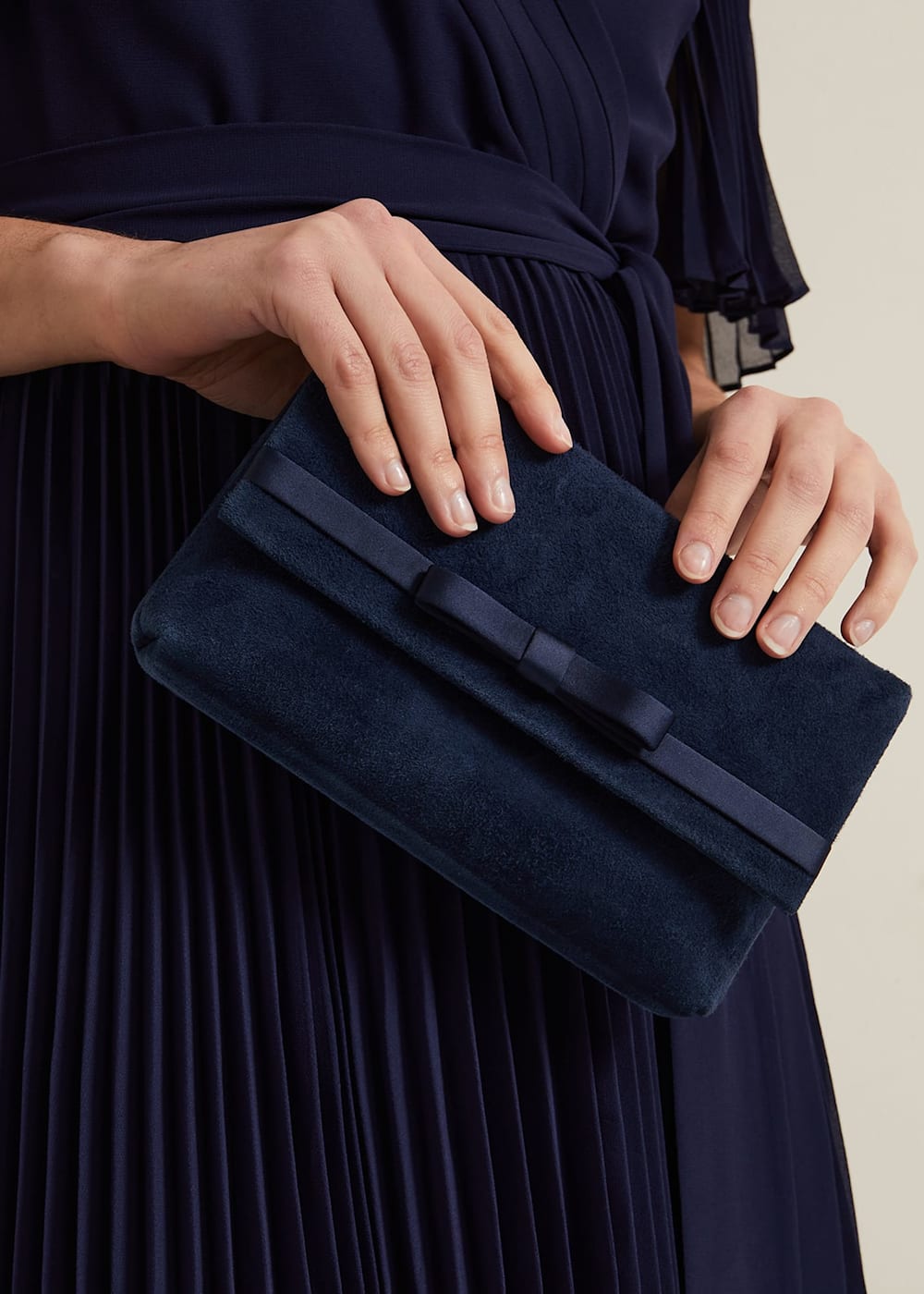 Satin Trim Bow Bag | Phase Eight UK |