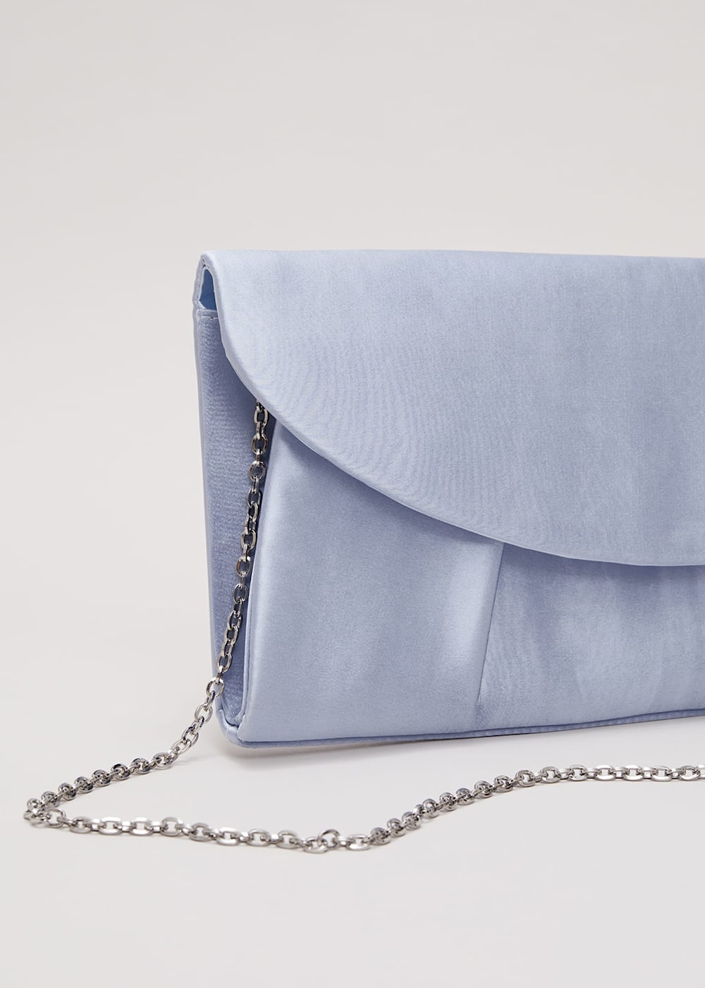 Pale blue clutch bag cheap