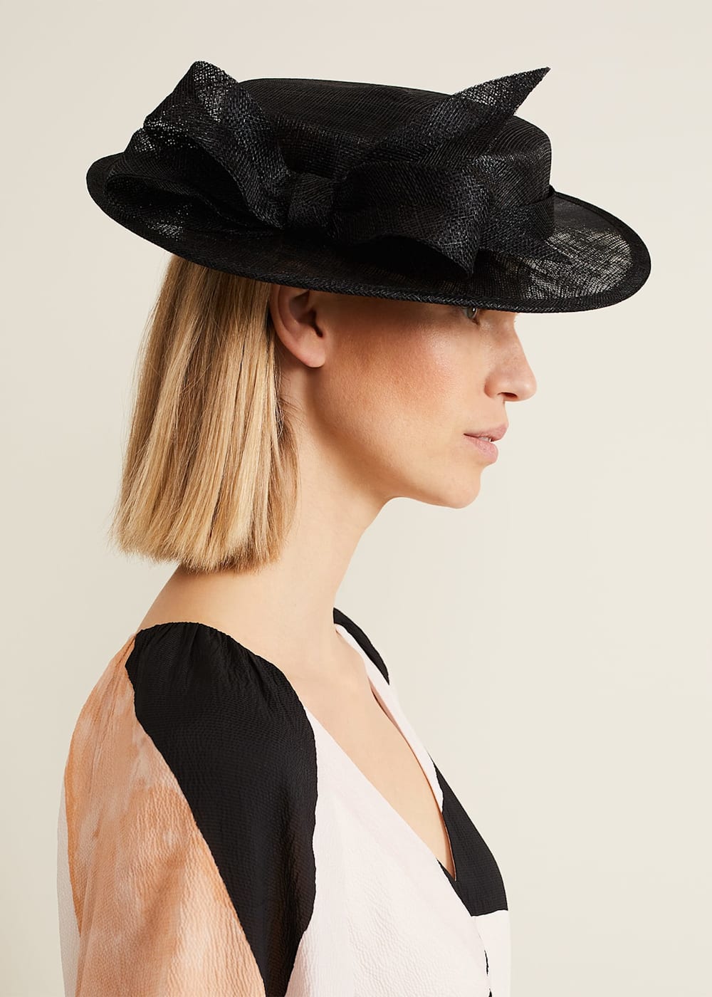 Mini Bow Boater Fascinator Phase Eight UK