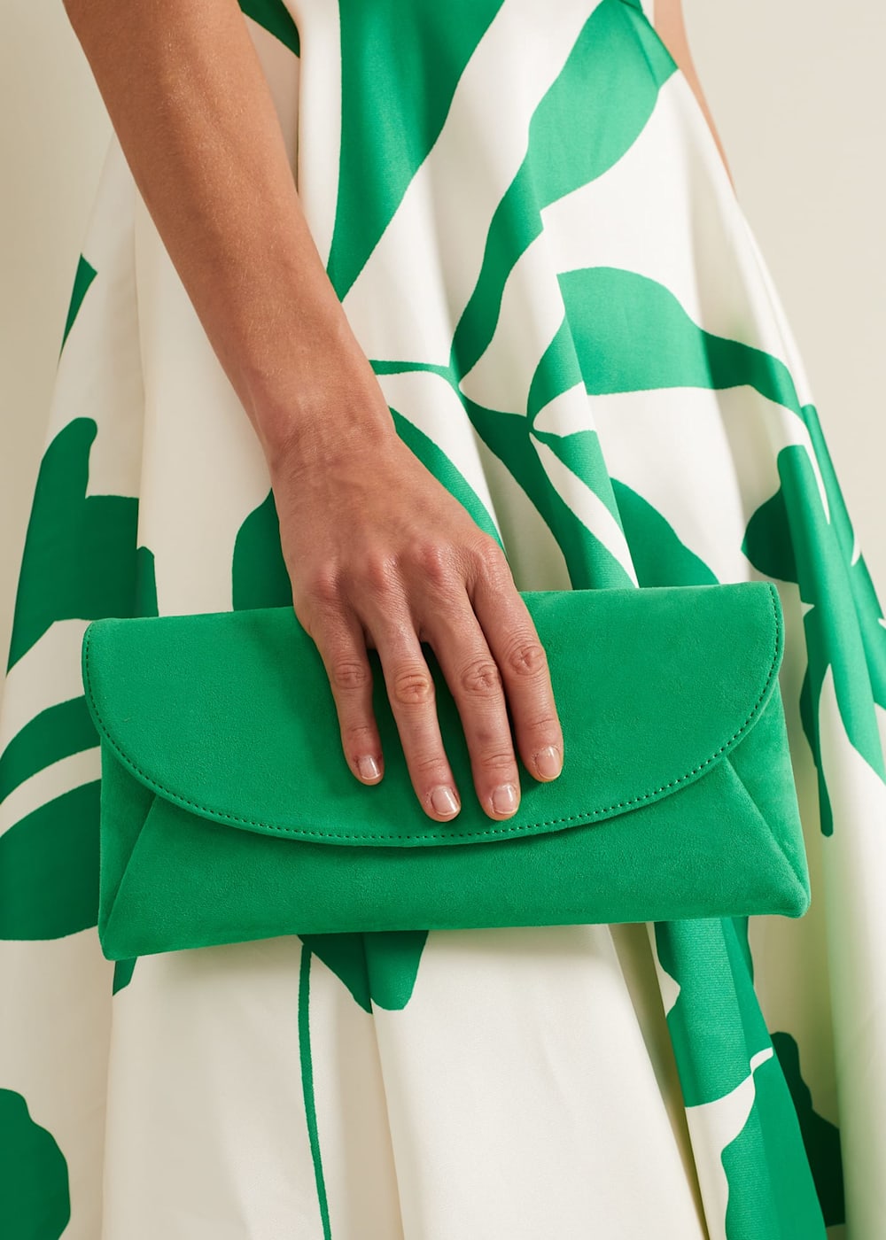 Green suede clutch new arrivals