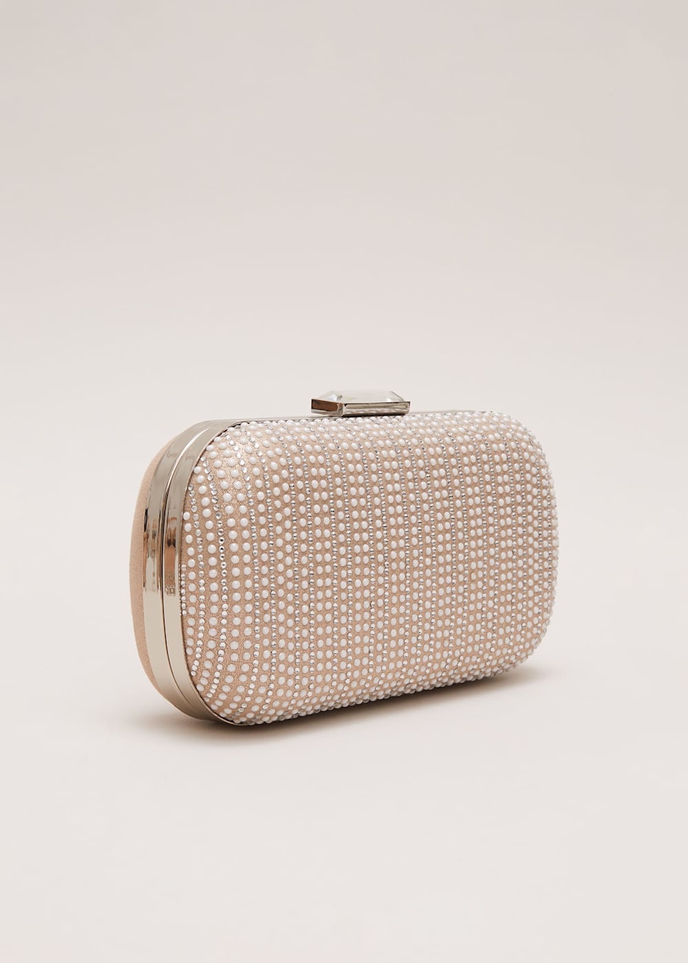 Pearl Embellished Box Clutch Phase Eight UK