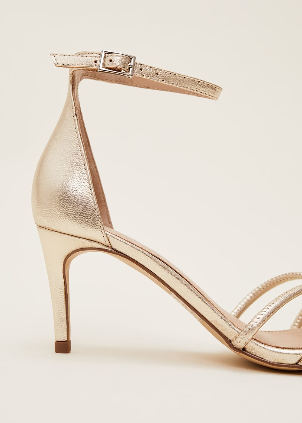 Gold heel slippers sale