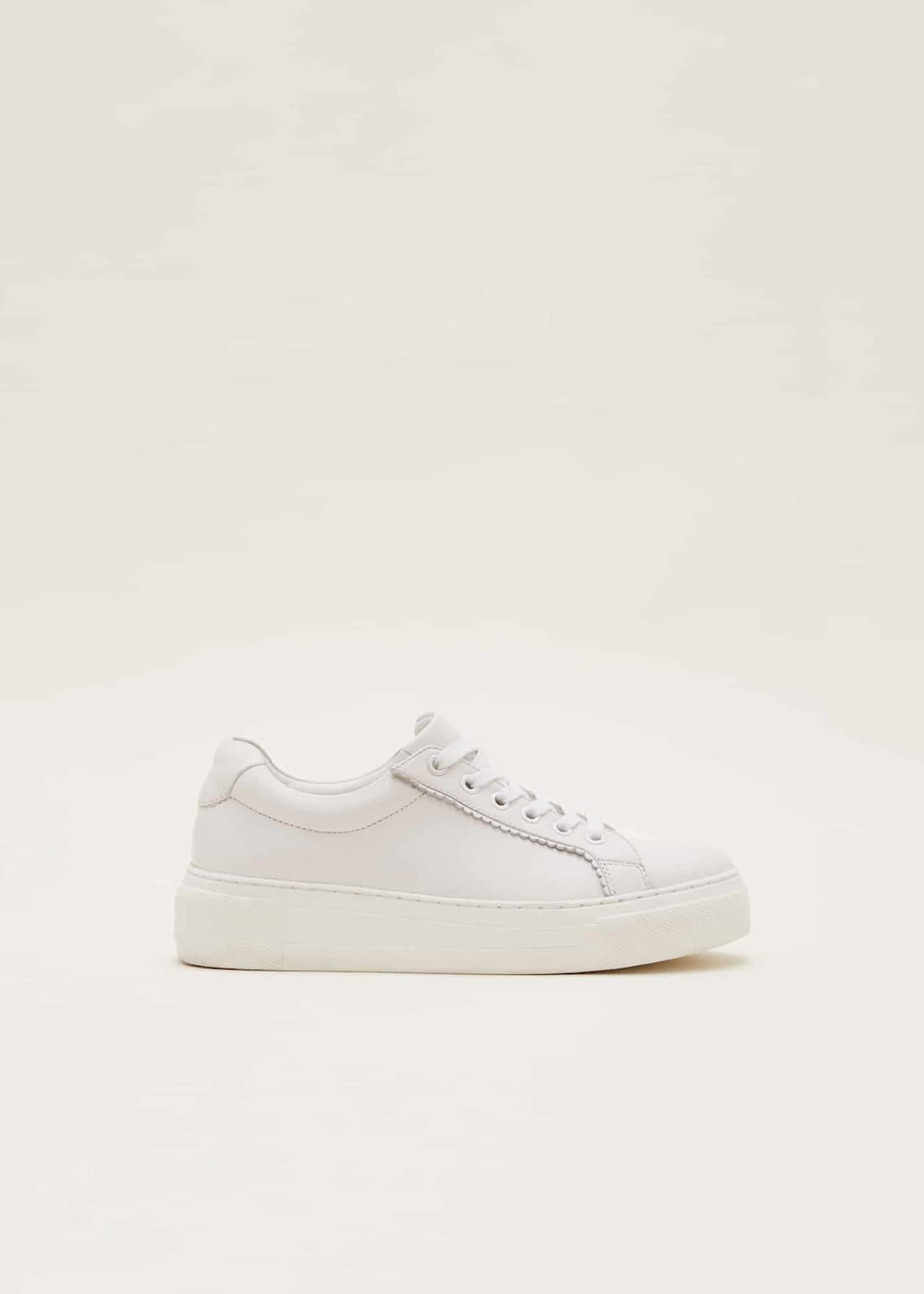 White Leather Trainers Phase Eight UK