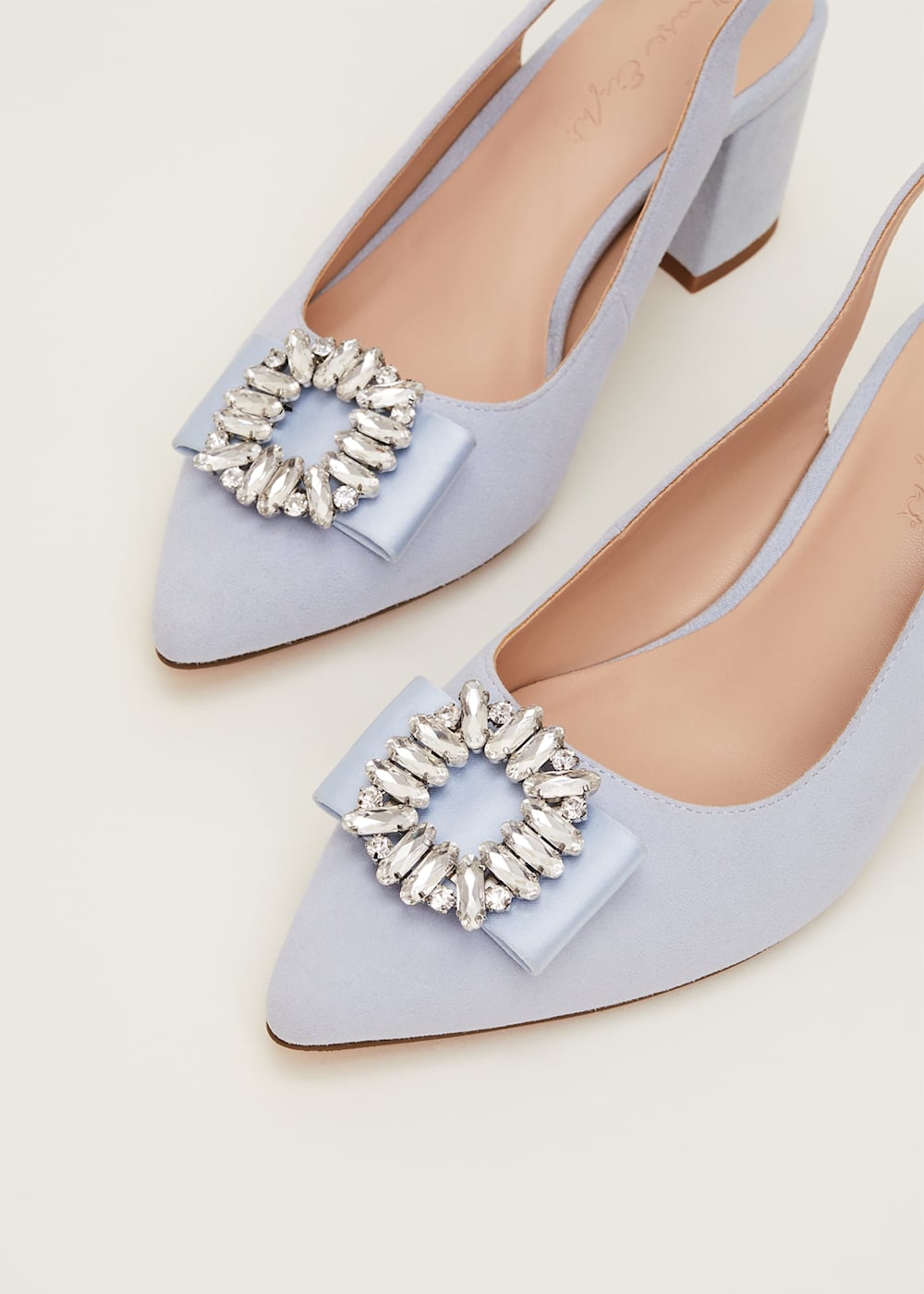 Embellished Block Heel Shoe | Phase Eight UK |