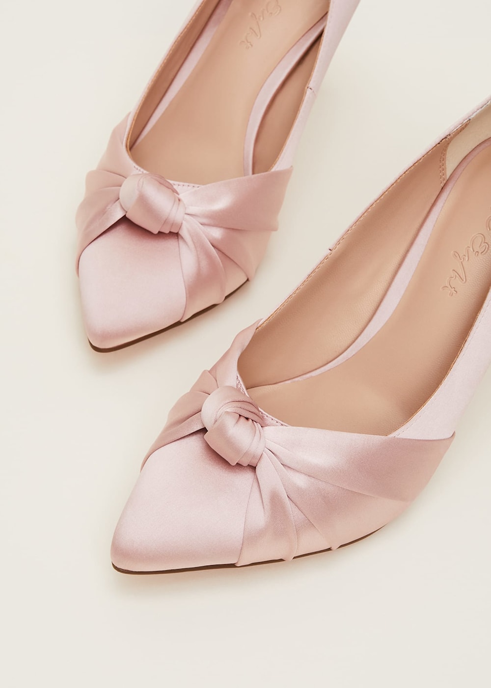 Pink satin court shoes hot sale