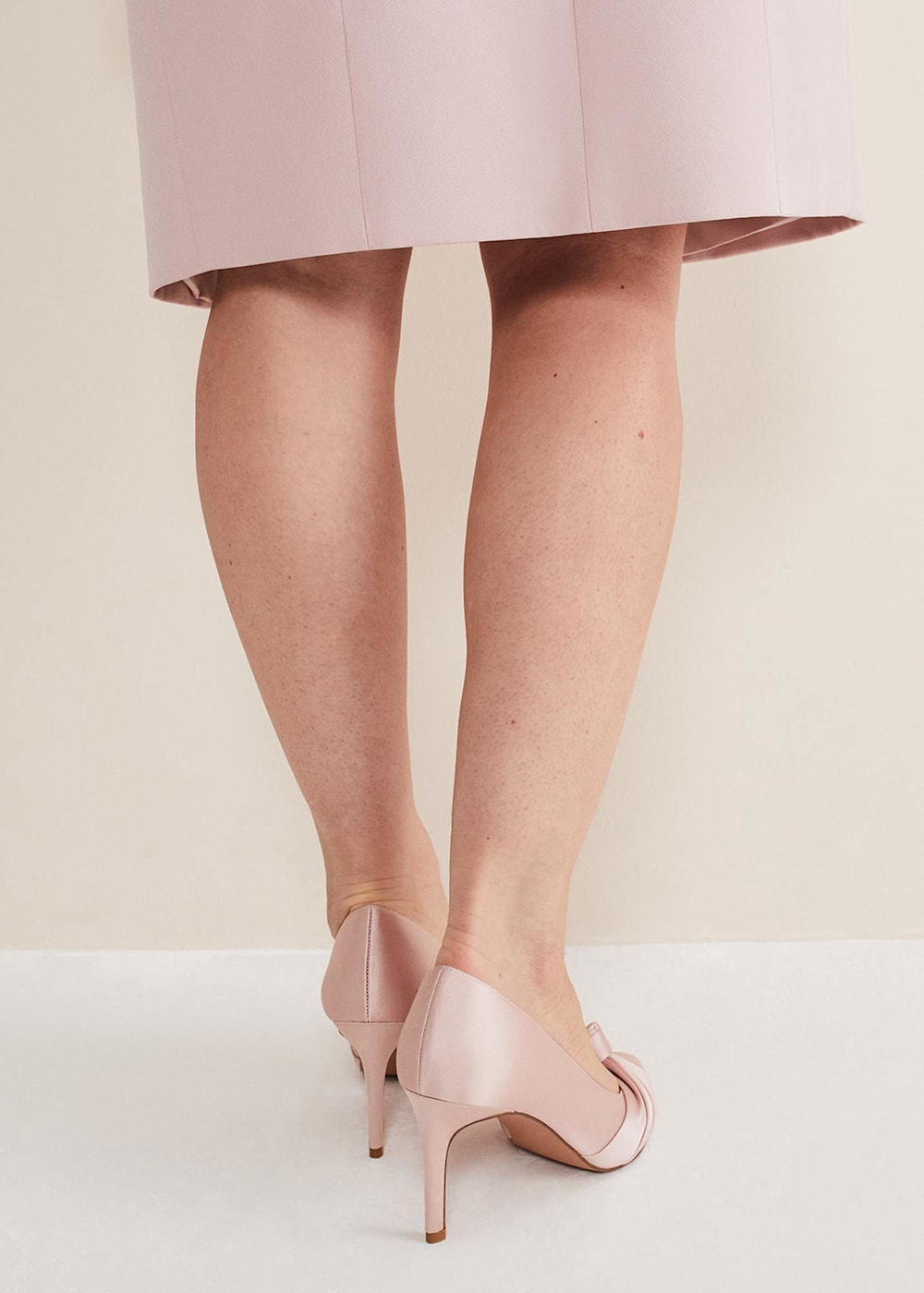 Satin Knot Front Court Shoe Phase Eight UK
