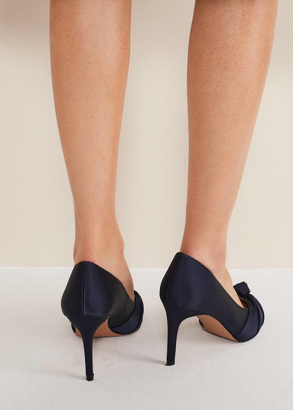 Satin Knot Front Court Shoe Phase Eight UK