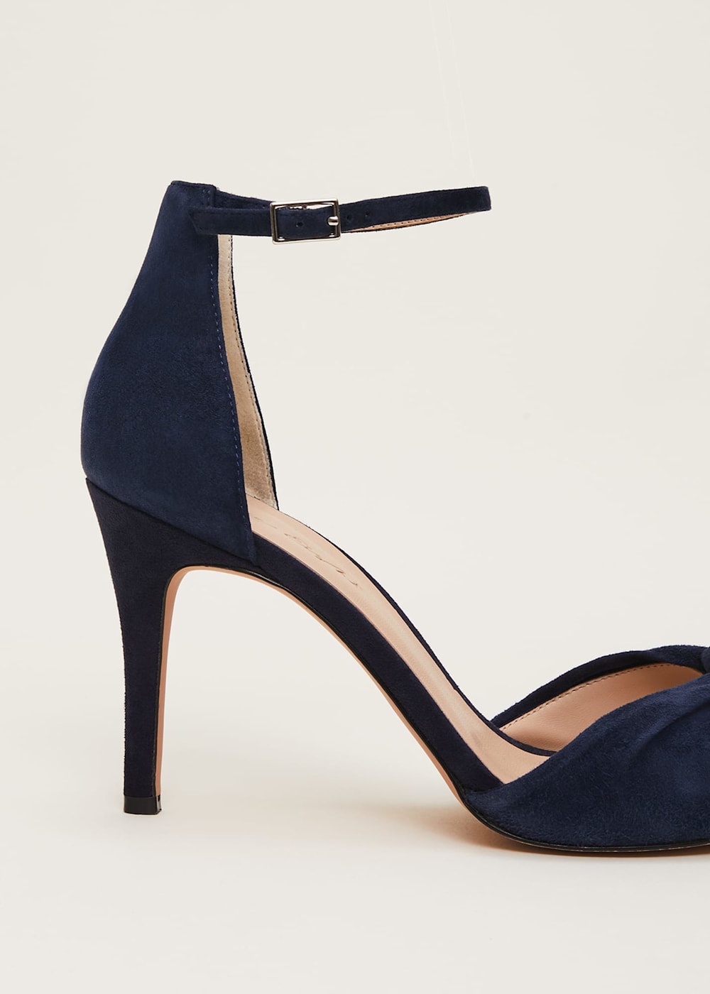 Navy Suede Open Toe Heels Phase Eight UK