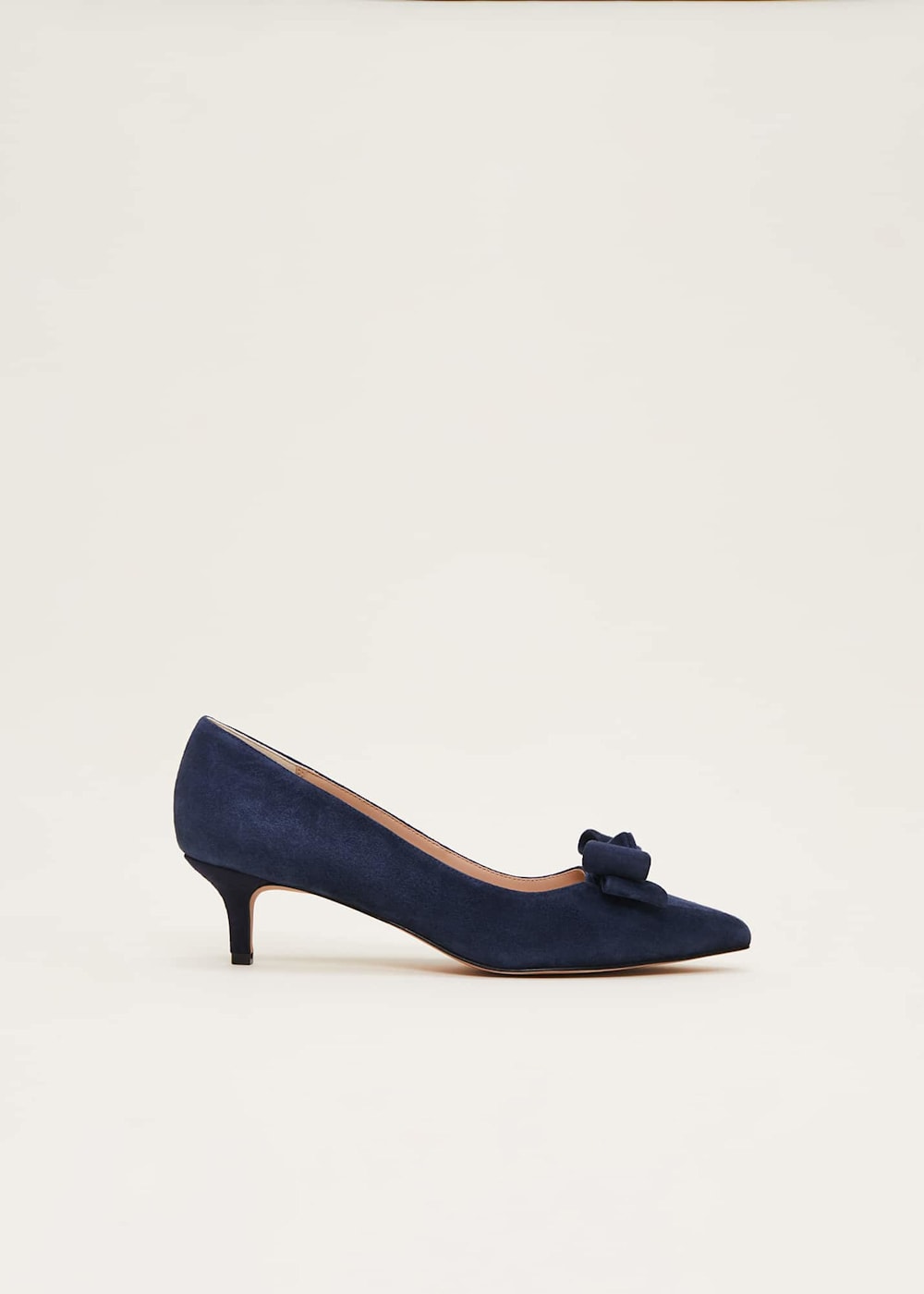 Navy kitten heel court shoes deals