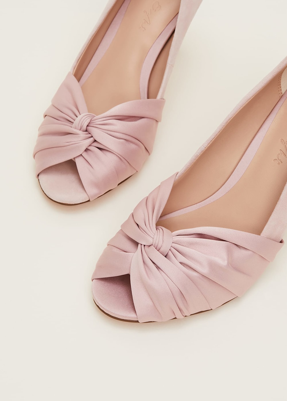 Satin Twist Peeptoe Shoe Phase Eight UK