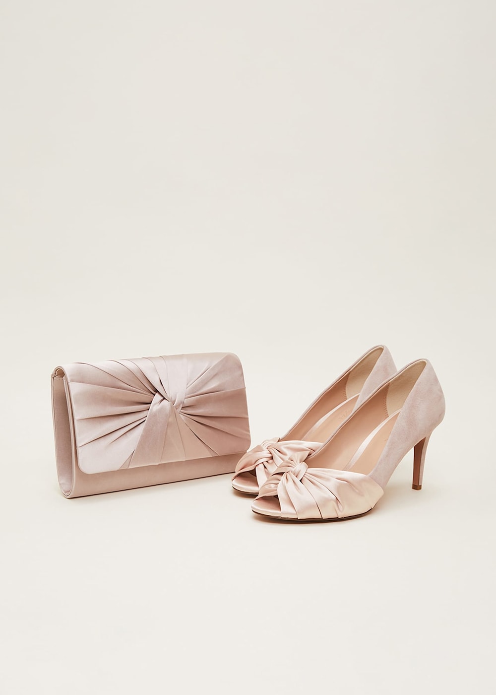 Satin Twist Peeptoe Shoe Phase Eight UK