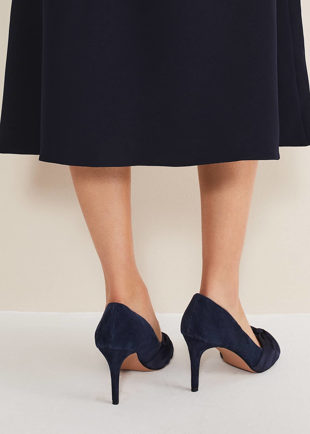 Satin Twist Peeptoe Shoe Phase Eight UK