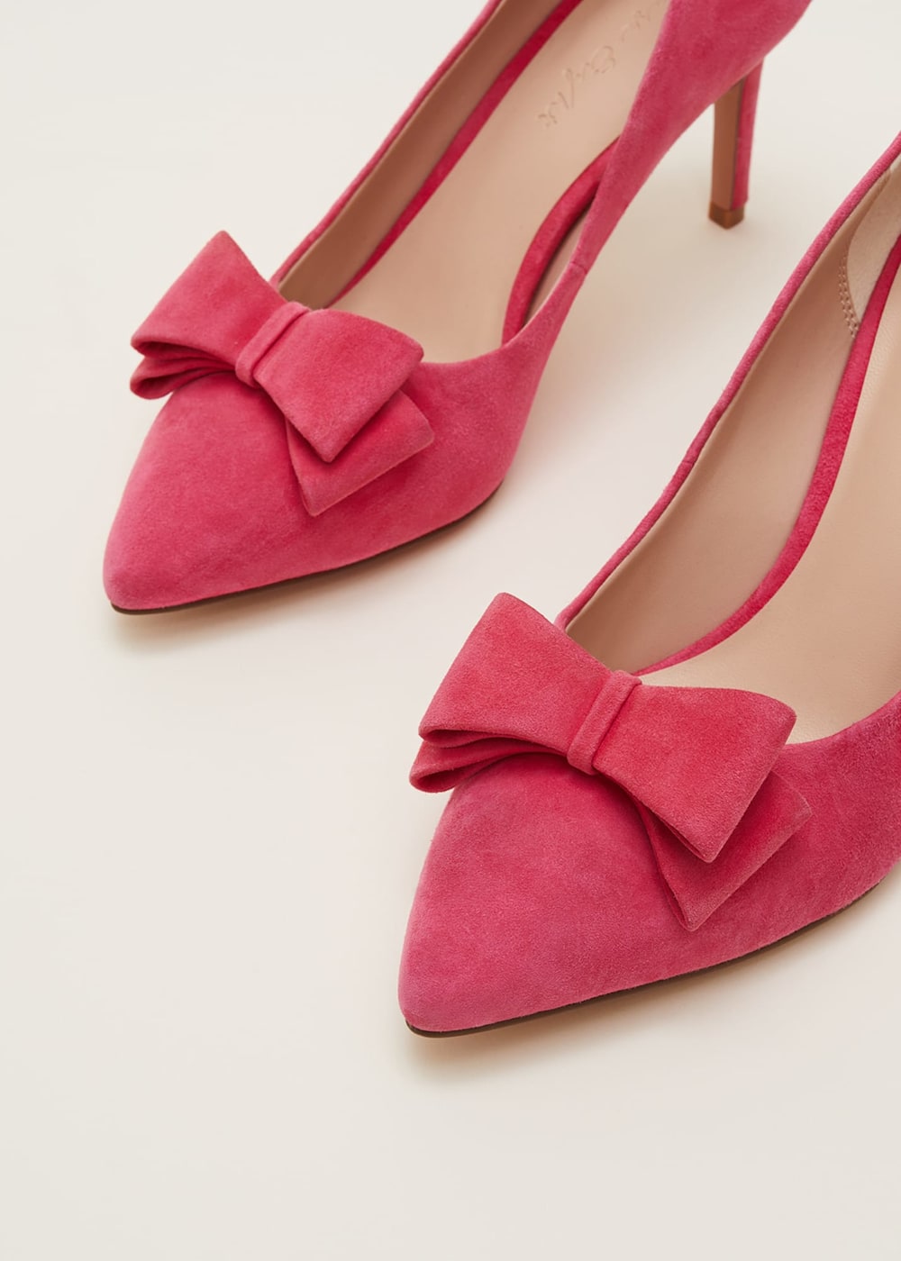 Suede Bow Front Court Shoes Phase Eight UK