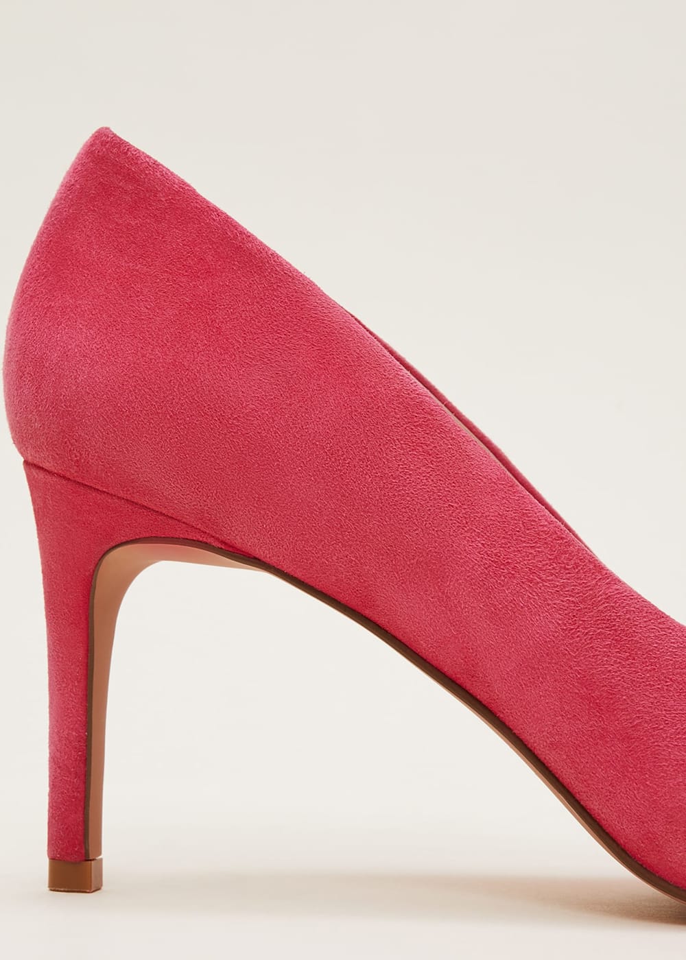 Suede Bow Front Court Shoes Phase Eight UK