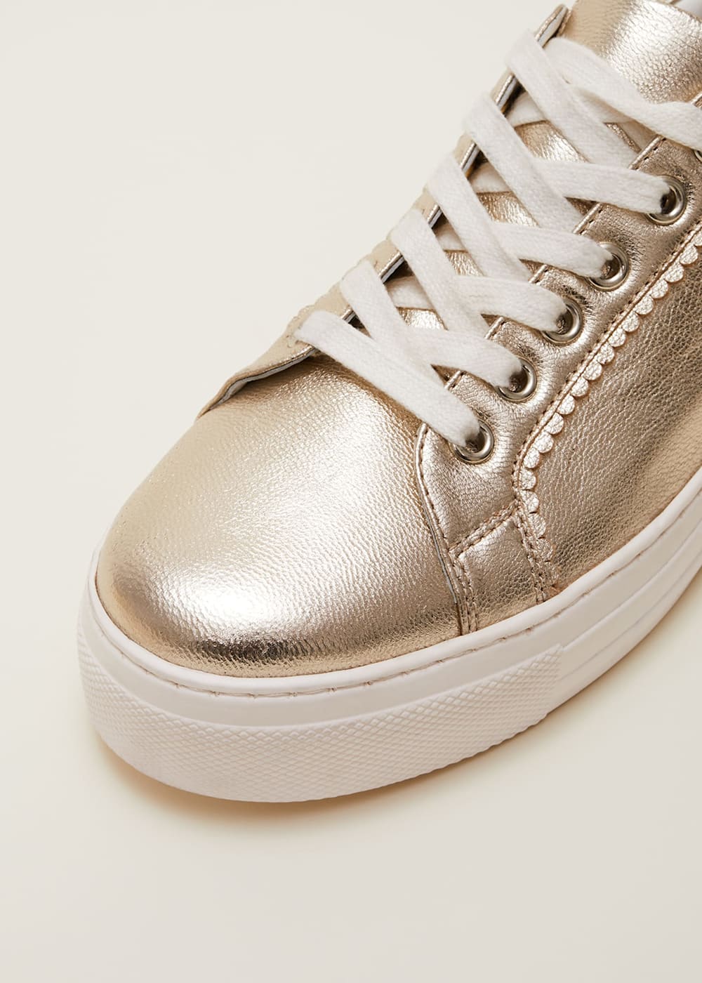 Leather Platform Trainers Phase Eight UK