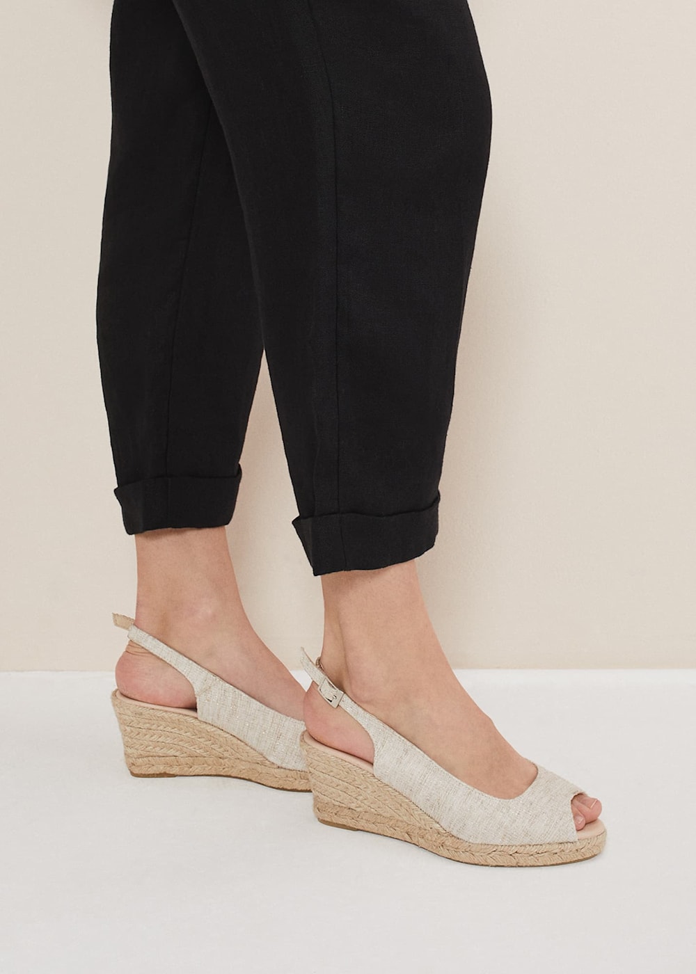 Peep toe slingback espadrilles deals