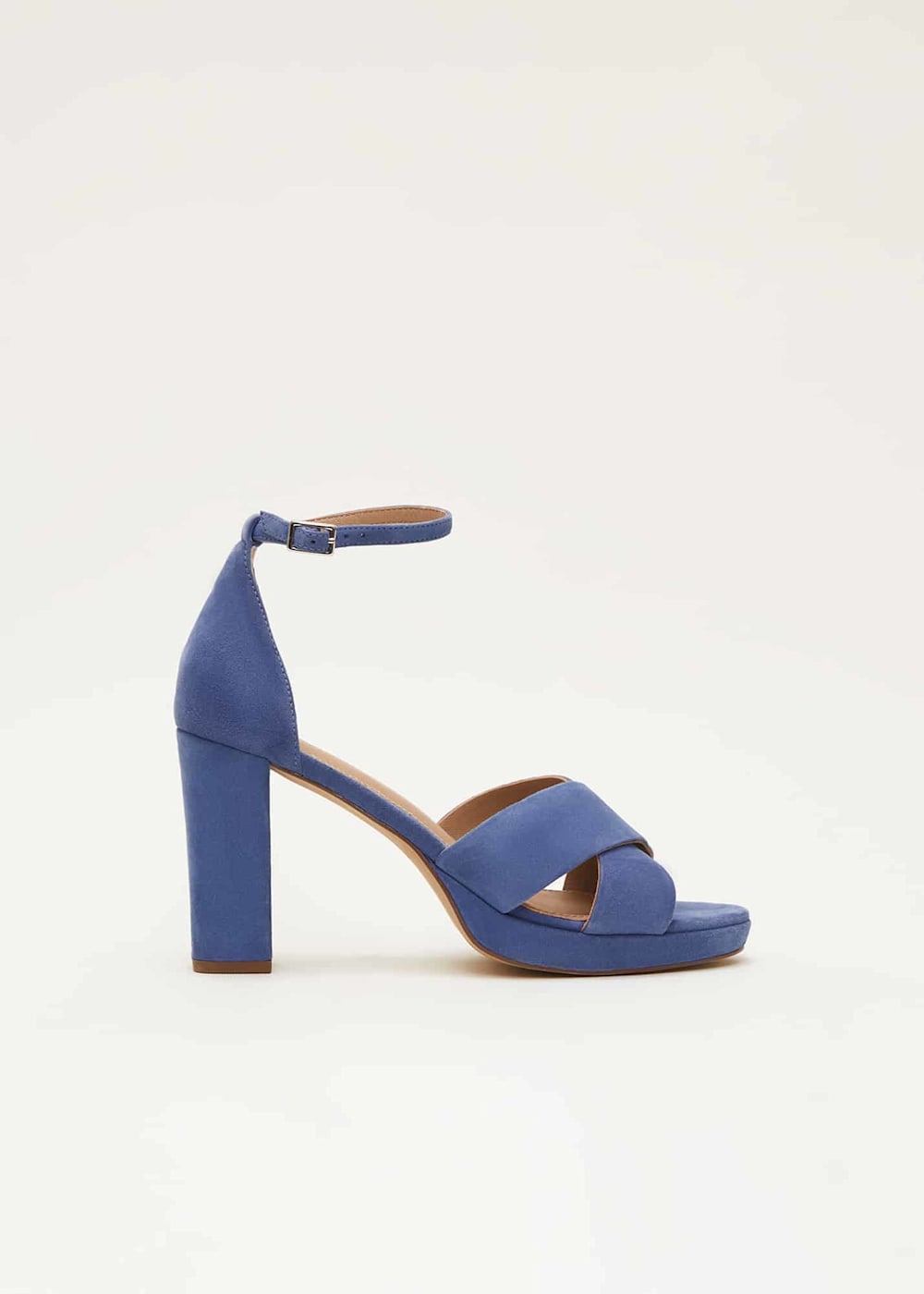 Navy Suede Platform Heels Phase Eight UK