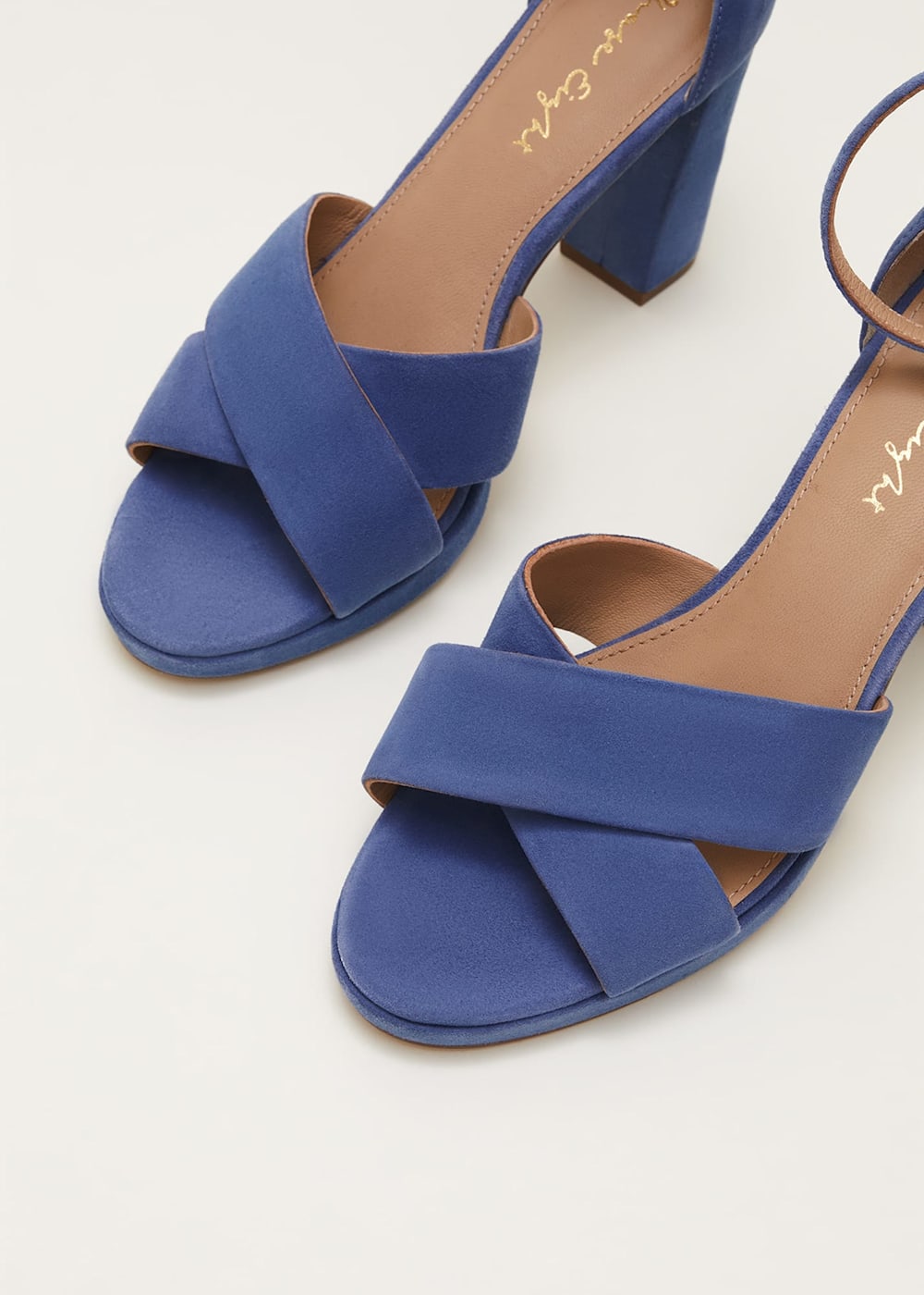 Navy Suede Platform Heels Phase Eight UK