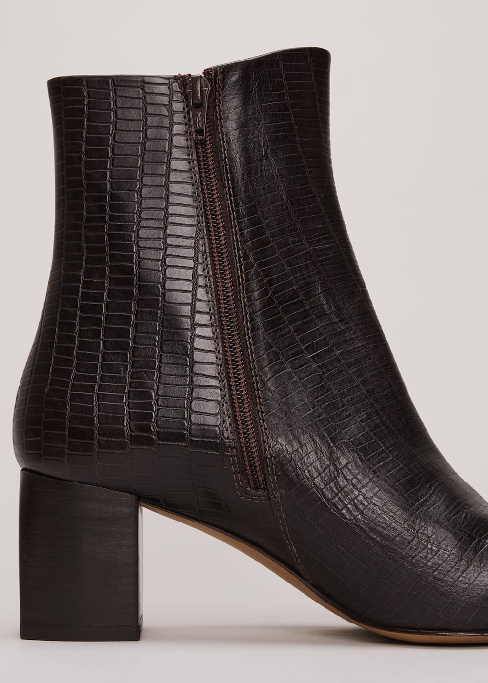 Croc print booties discount