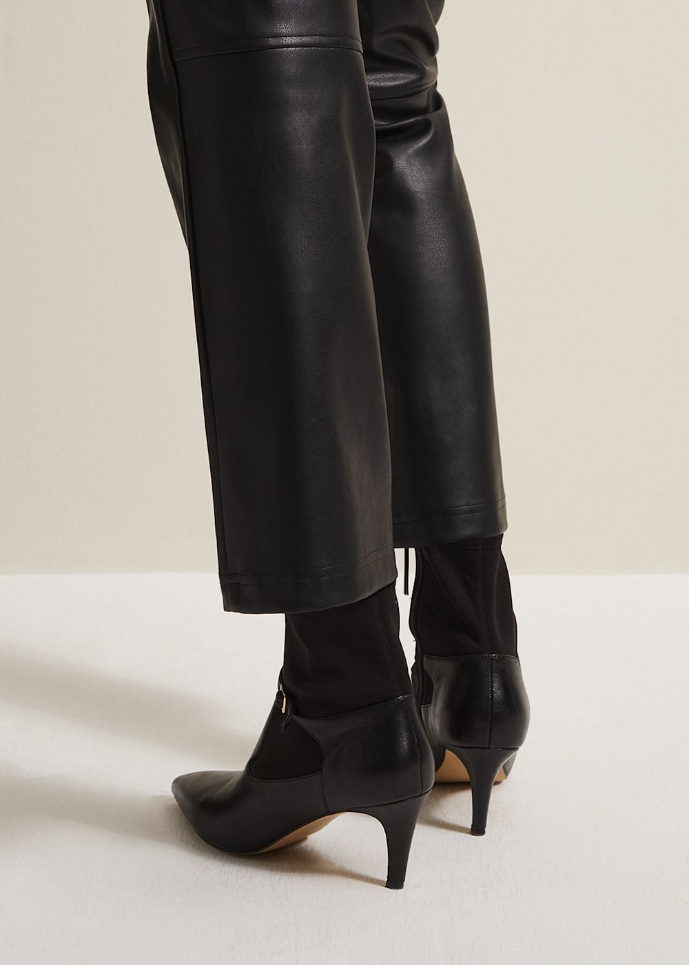 Leather Buckle Detail Sock Boots | Phase Eight UK | Leather Buckle Detail Sock Boots | Phase Eight UK |