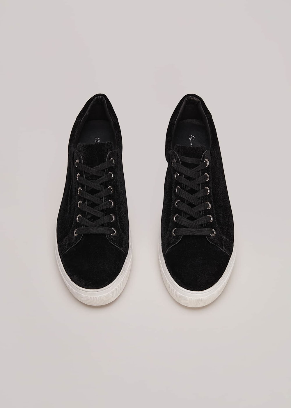 Crushed velvet trainers on sale