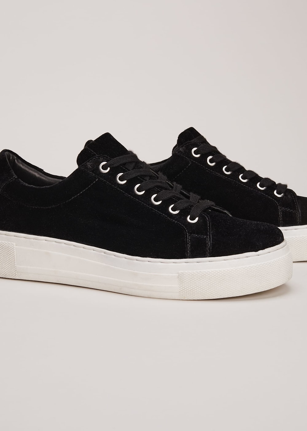 Black Velvet Trainers Phase Eight UK