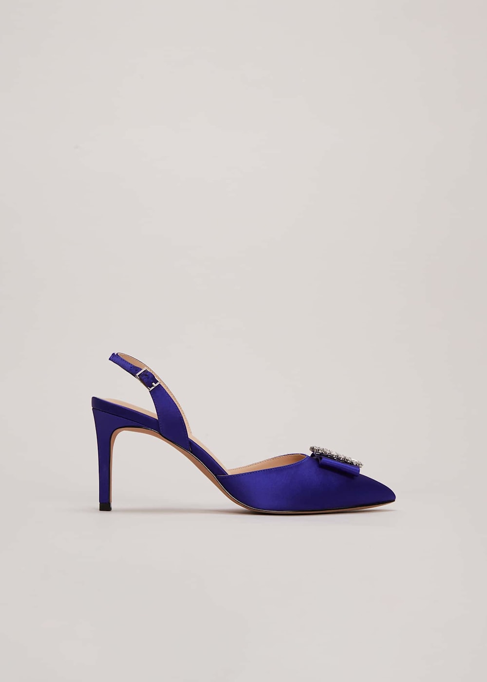 Embellished blue heels on sale
