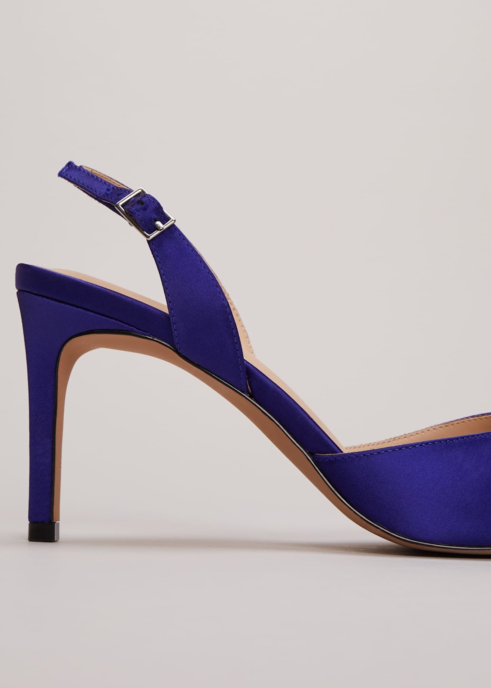 Embellished navy heels top
