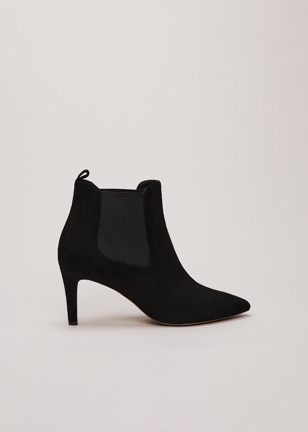 Black suede ankle boots sale clearance