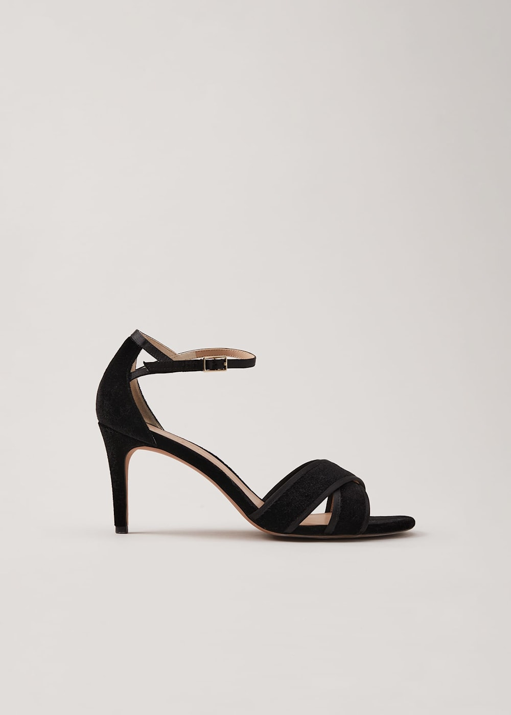 Velvet high heels on sale