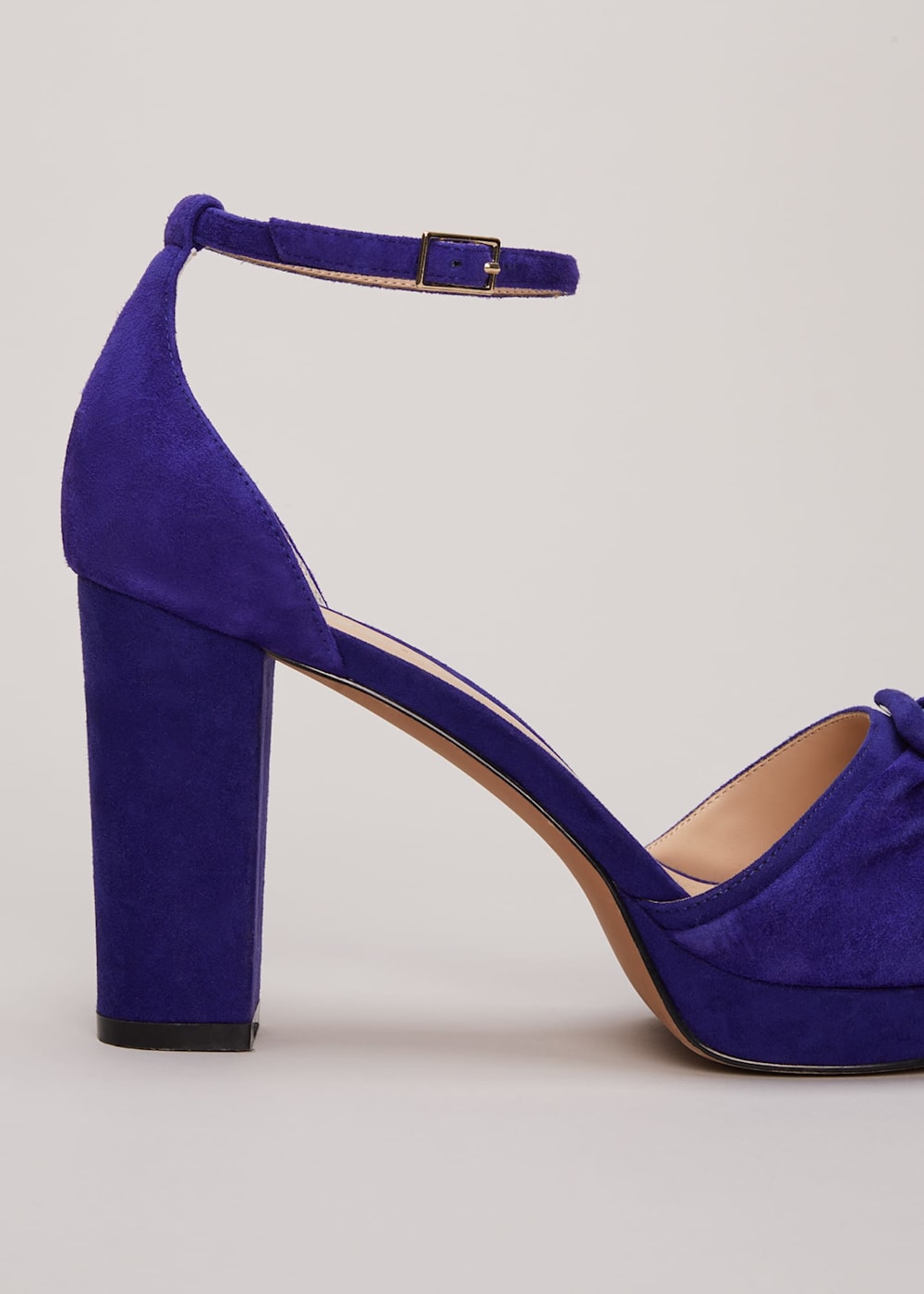 Blue Suede Platform Heels Phase Eight UK