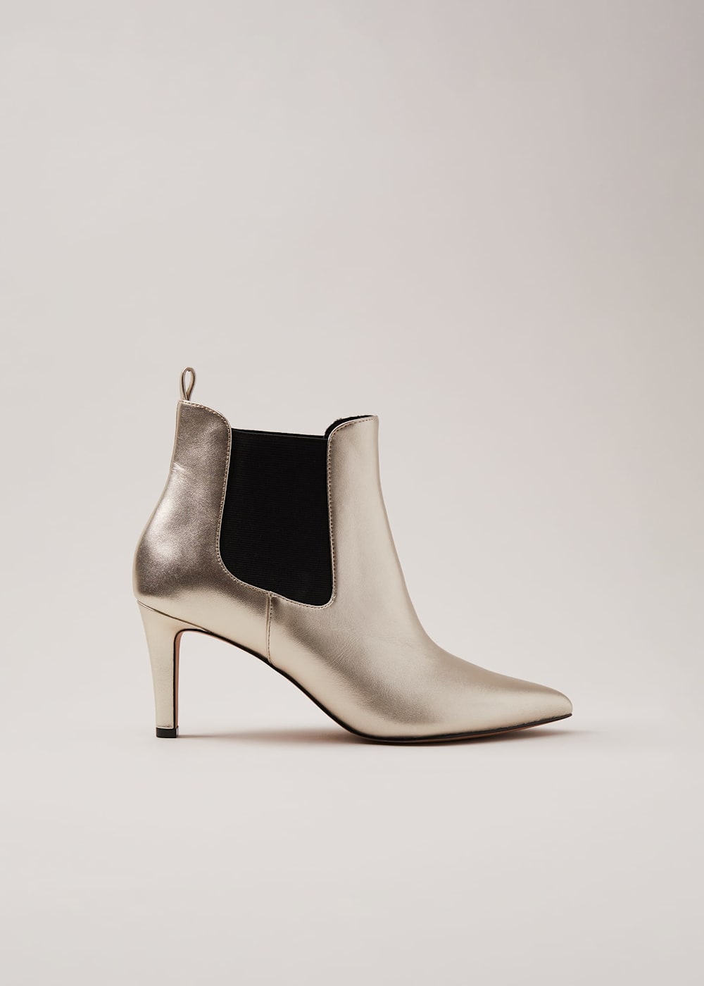 Leather Metallic Ankle Boots Phase Eight UK