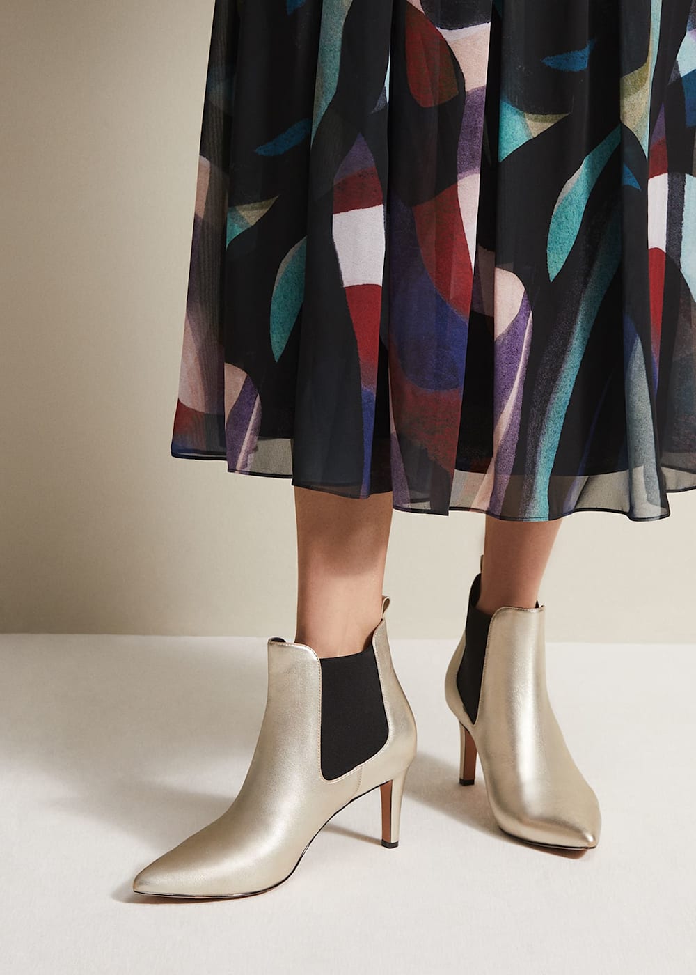 Metallic ankle boots uk new arrivals