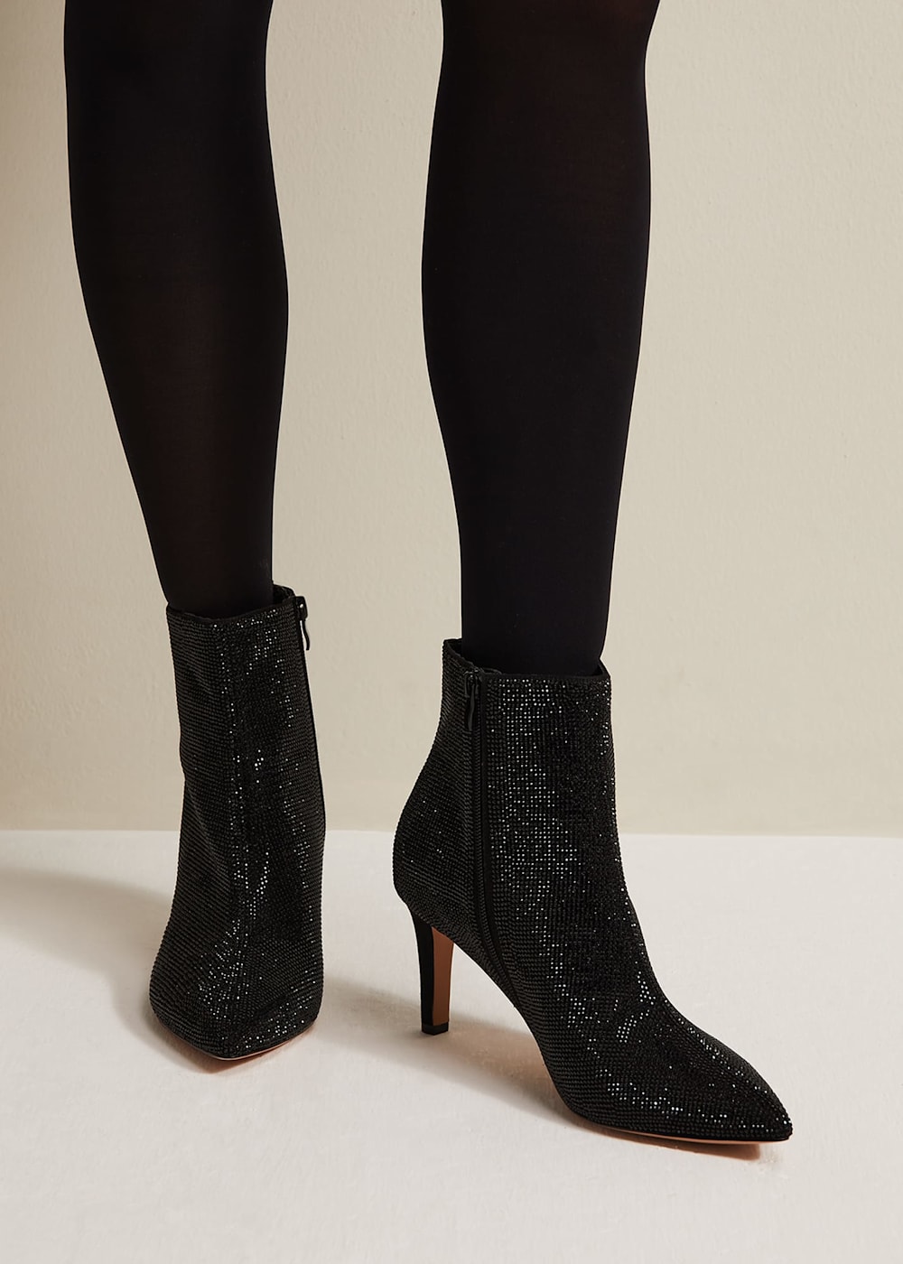 Black Sparkly Boots Phase Eight UK