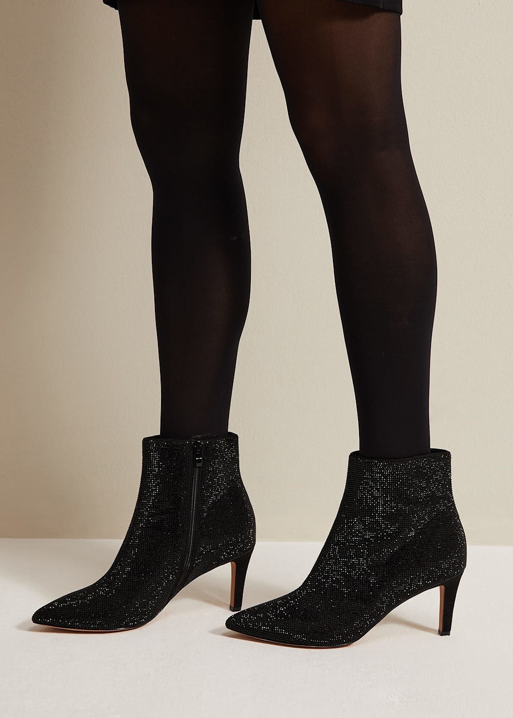Black Sparkly Boots Phase Eight UK