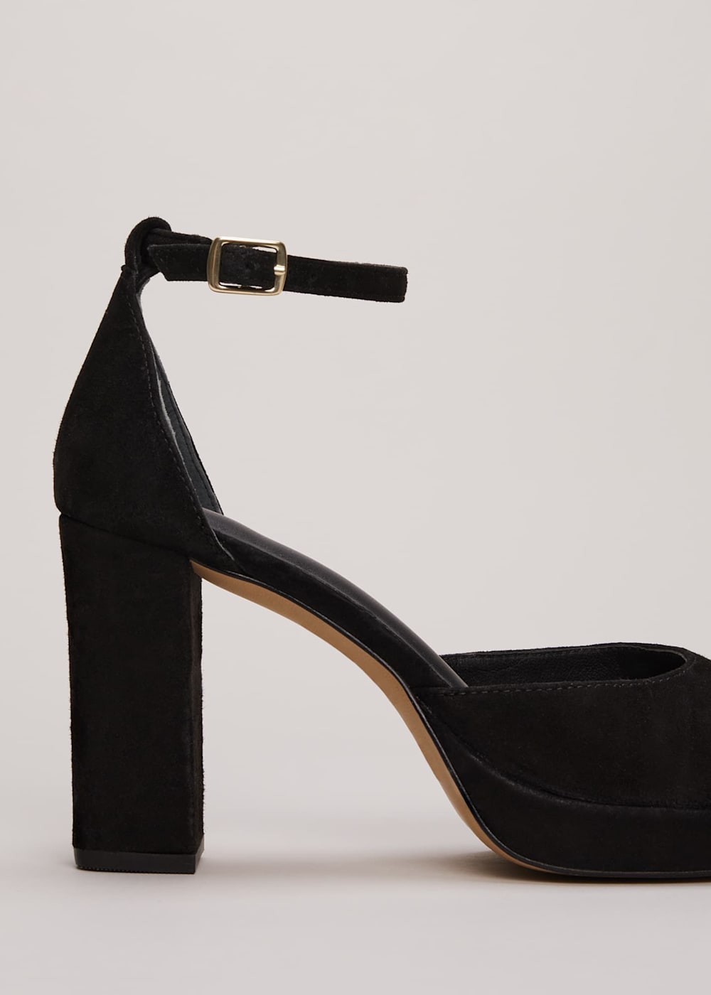 Black Suede Platform Heels Phase Eight UK