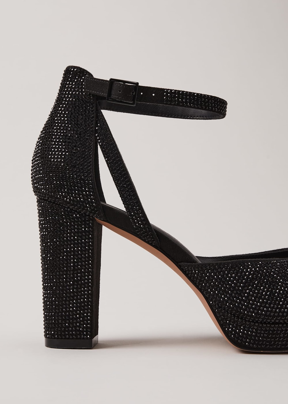 Platform black block heels hot sale
