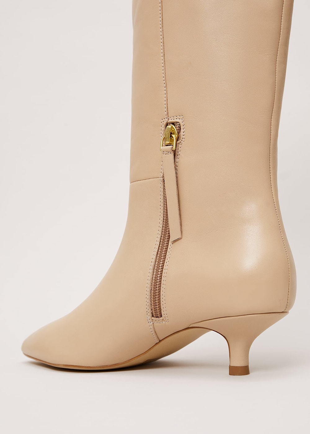 Yellow kitten heel boots deals