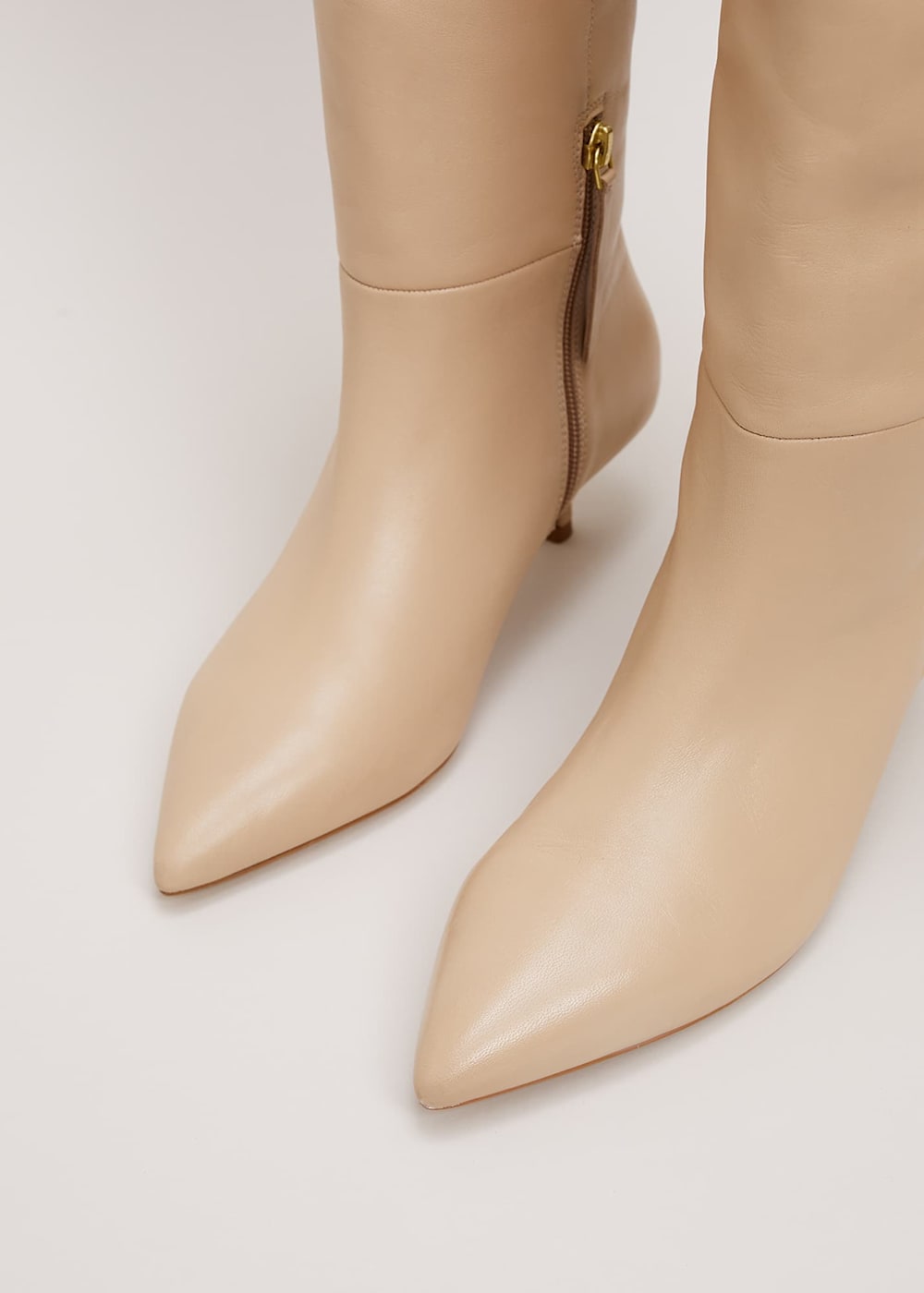 Kitten heel high boots outlet
