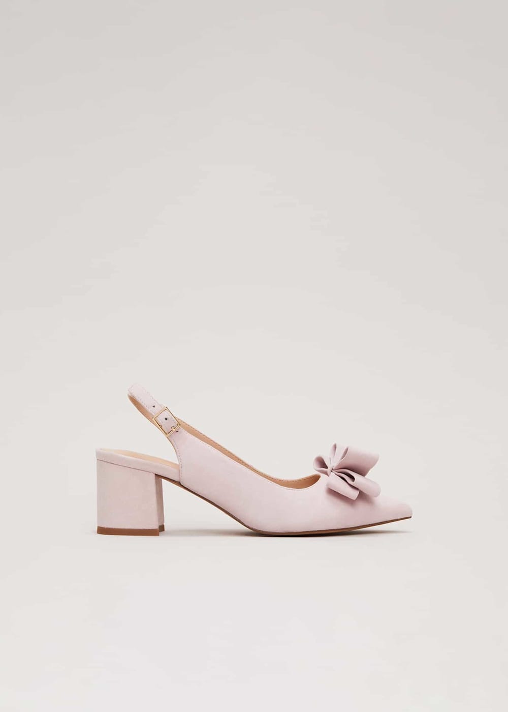 Pink heels with bow outlet