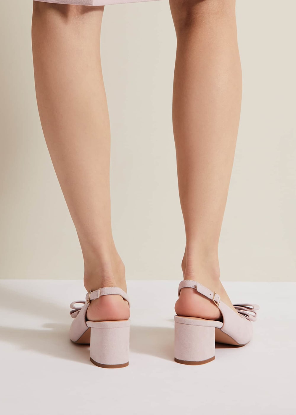 Bow Front Block Heel Shoes Phase Eight UK