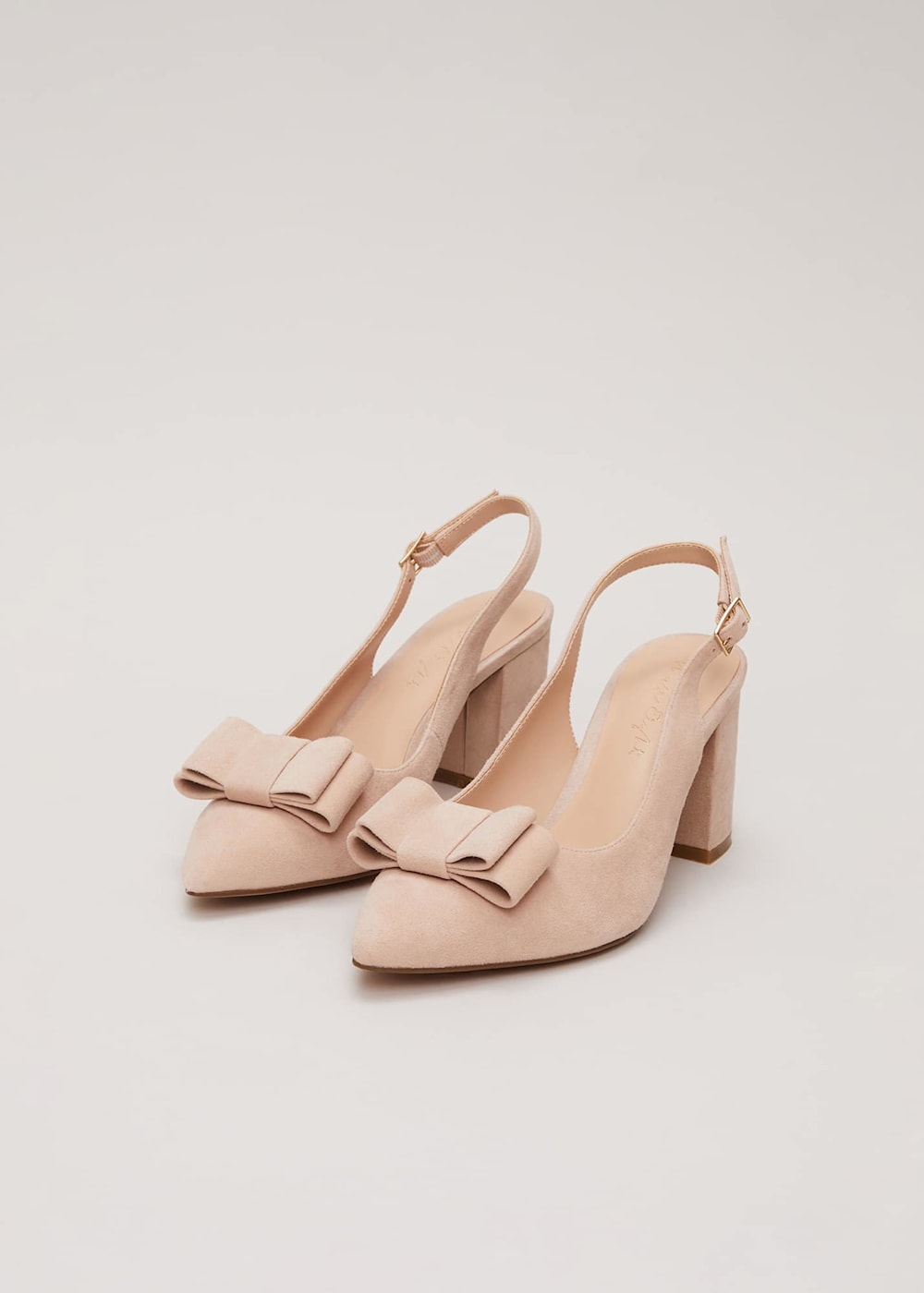 Slingback heels with bow 2025