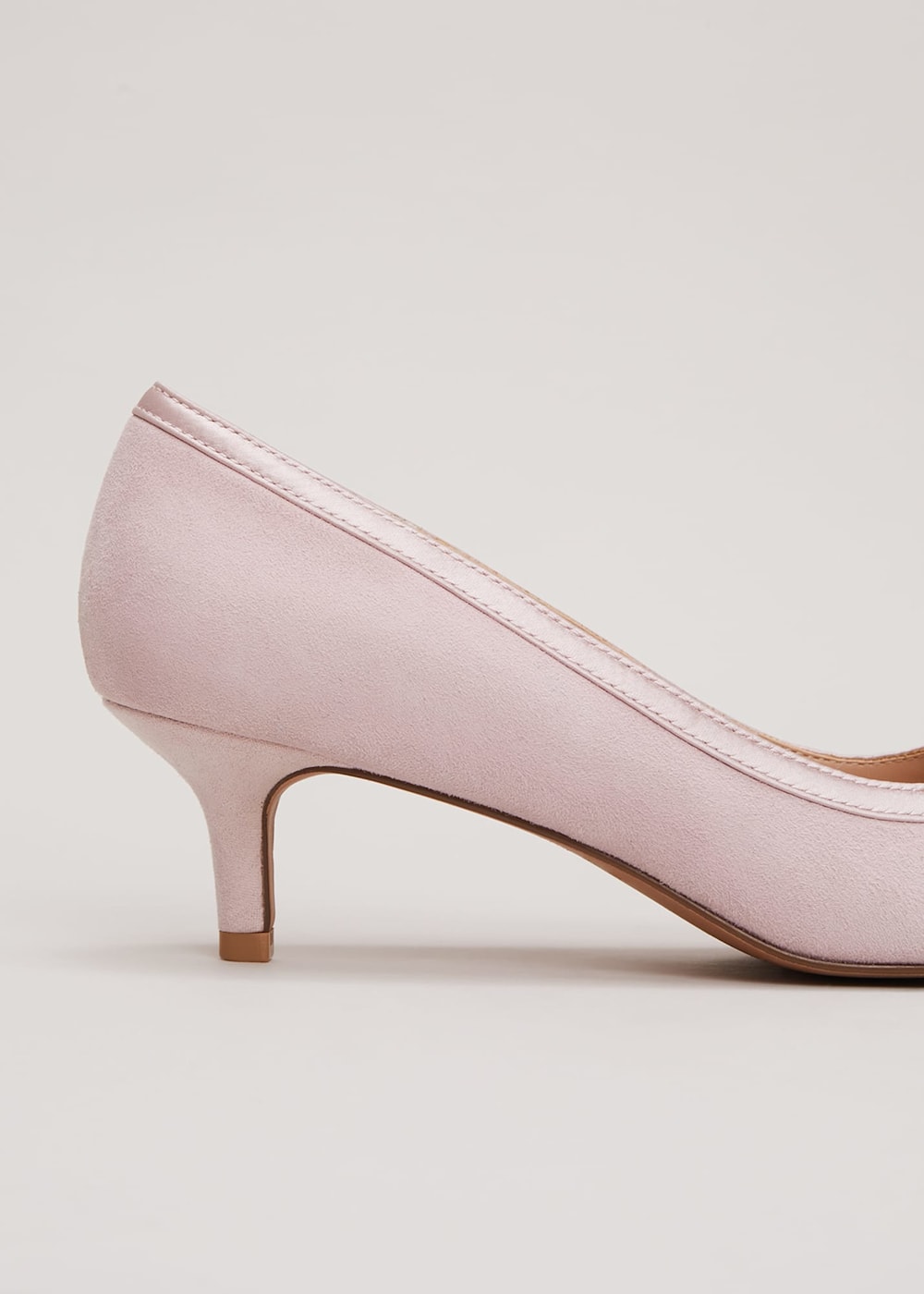 Pale pink kitten heel shoes clearance