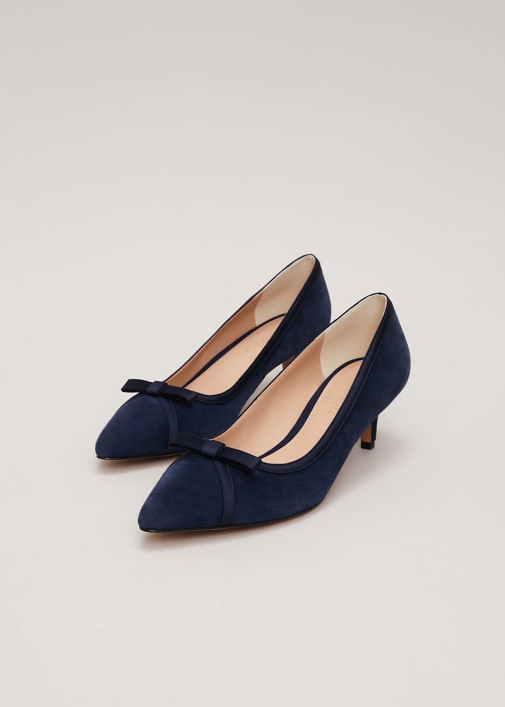 Navy kitten heels australia hot sale