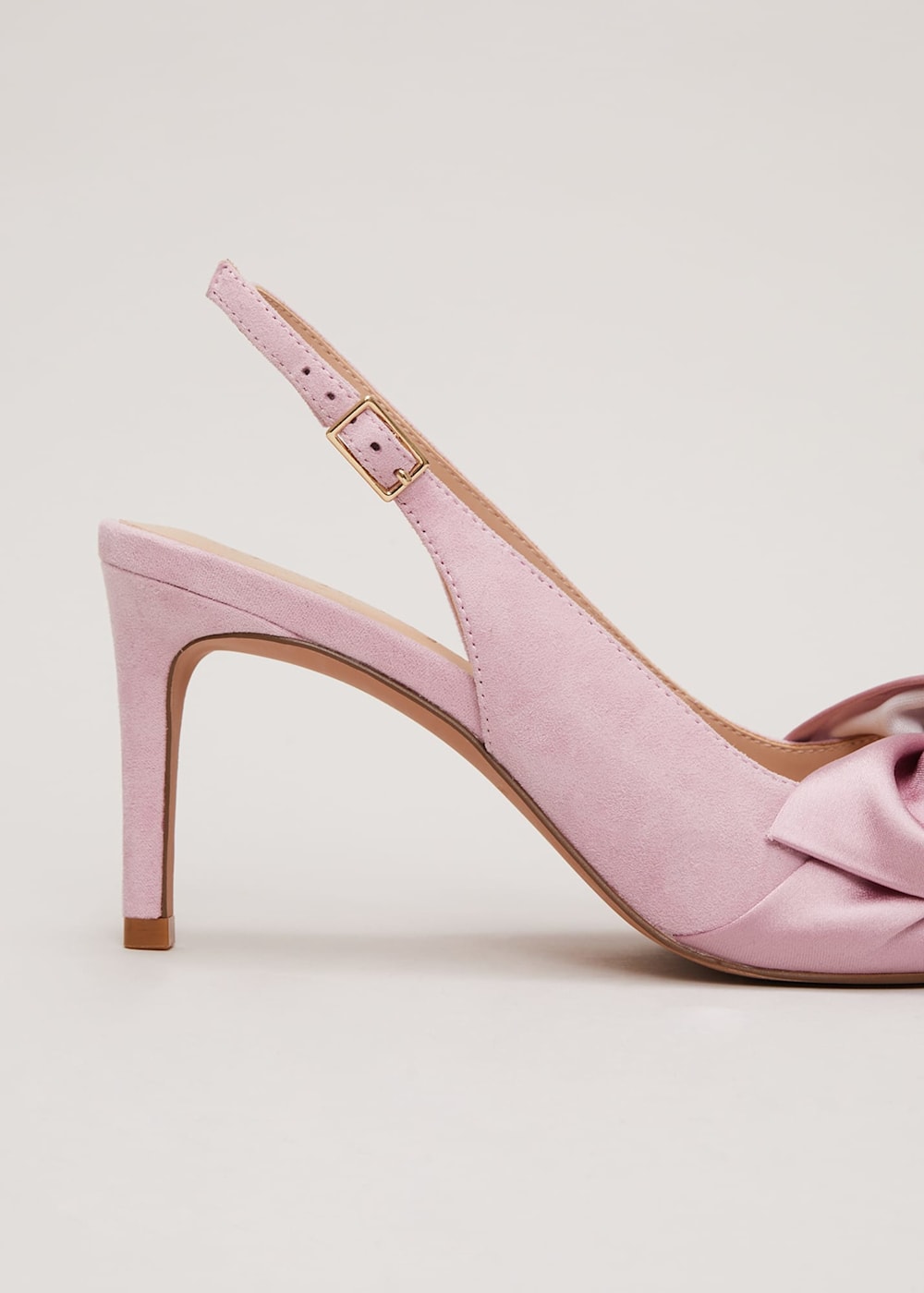 Pink suede slingback shoes sale